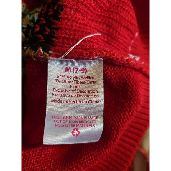 Christmas Santa's Favorite Rudolph Holiday Sweater Size Medium - Picture 10 of 10